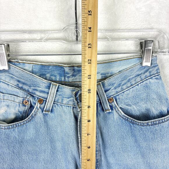 VTG 90s Levis 501 Jeans Women 5 Short (26x29) Button Fly Distressed Faded USA - Picture 5 of 12